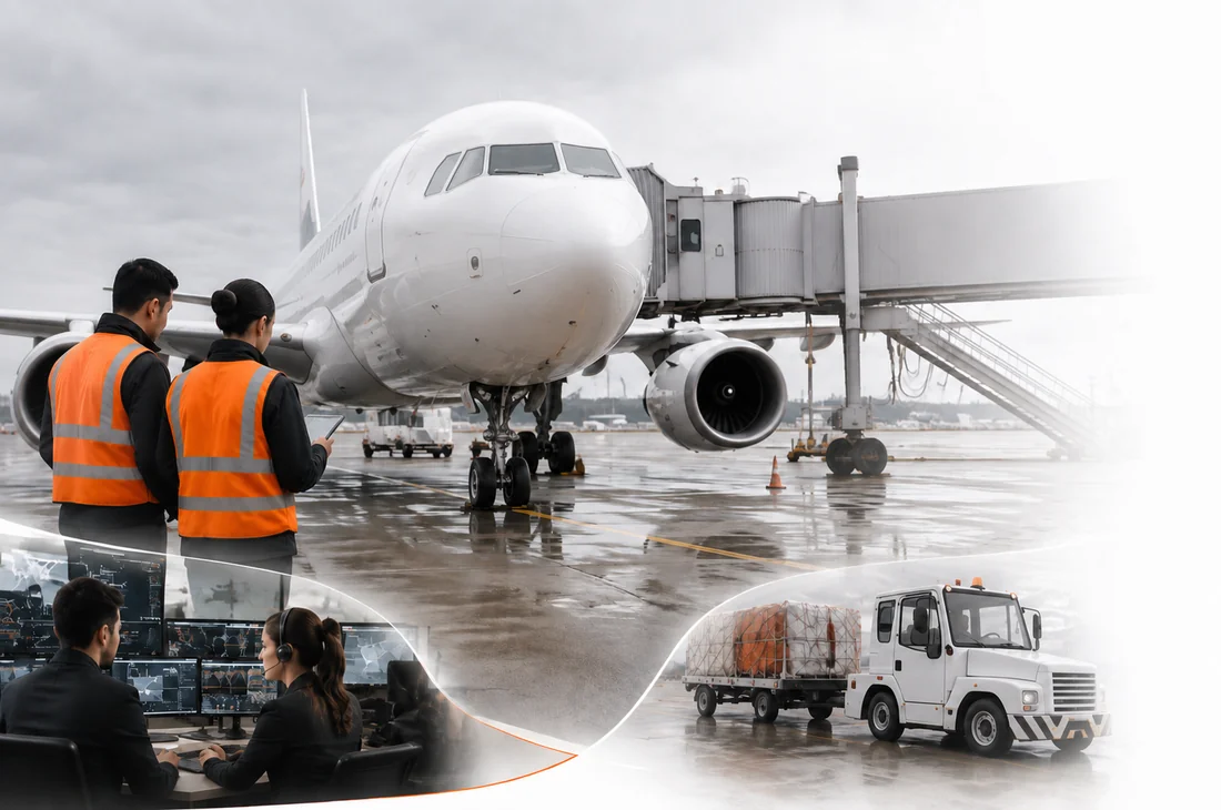 Airport services and operations teams